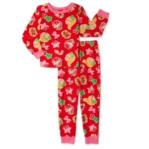 JoJo Siwa Girls Exclusive Long Sleeve Christmas JoJo Siwa PJS Size 6